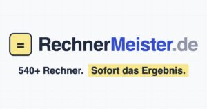 RechnerMeister.de Logo – über 540 Online-Rechner und Umrechner